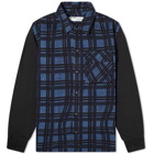 Off-White Contrast Sleeve Flannel Shirt