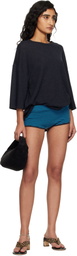 BY FAR Black Cush Bag