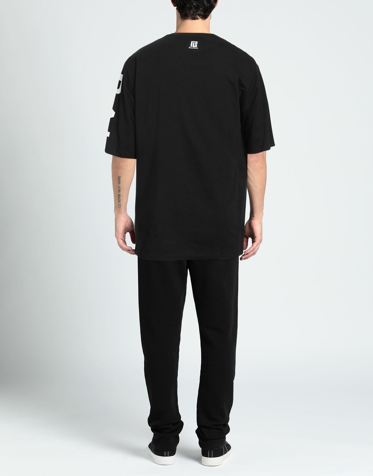 Balmain Mens T-shirt in Black