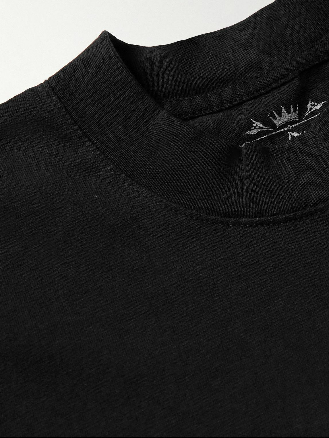 Throwing Fits LogoPrint CottonJersey TShirt Black