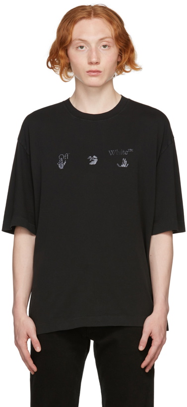 Photo: Off-White Black Vintage Logo T-Shirt