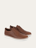 Ferragamo Mens Derby slip-on in Brown