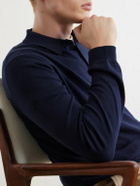 Slowear - Slim-Fit Flexwool Polo Shirt - Blue