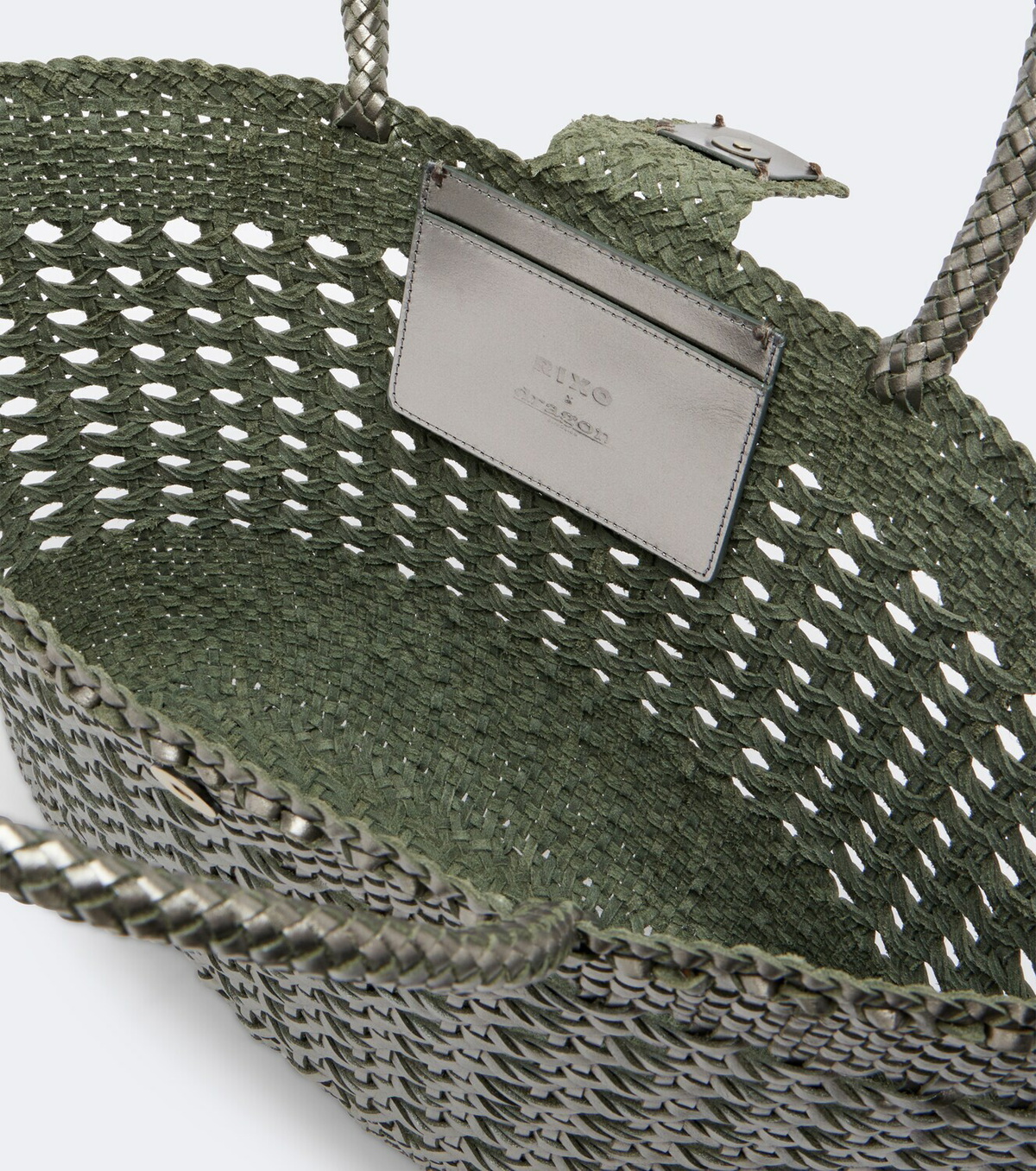 Rixo x Dragon Diffusion Lucine leather tote bag