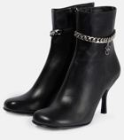 JW Anderson Embellished leather ankle boots