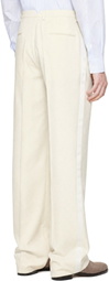 Maison Margiela Off-White Mohair Trousers