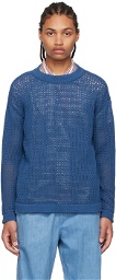 Situationist SSENSE Exclusive Blue Cotton Sweater
