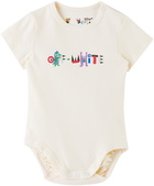 Off-White Baby Three-Pack Off-White Monster Bodysuits