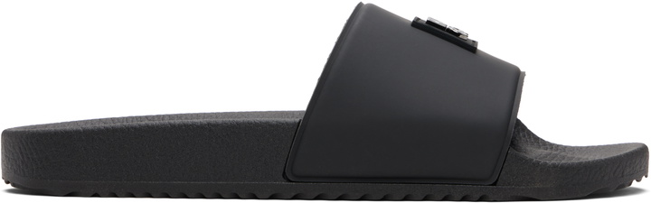 Photo: Hugo Black Contrast-Logo Strap Slides