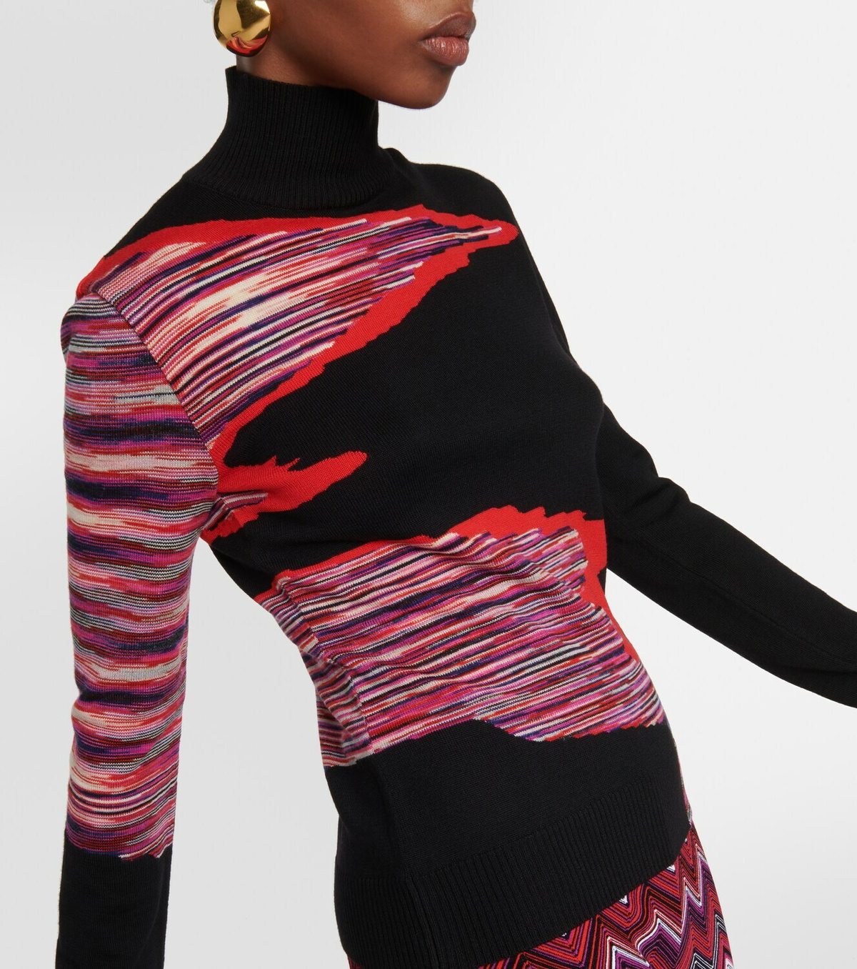 Missoni Space-dyed wool turtleneck sweater