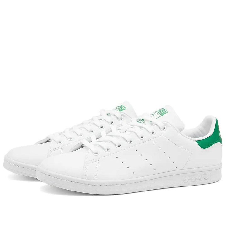 Photo: Adidas Men's Stan Smith 80S Sneakers in White/Green