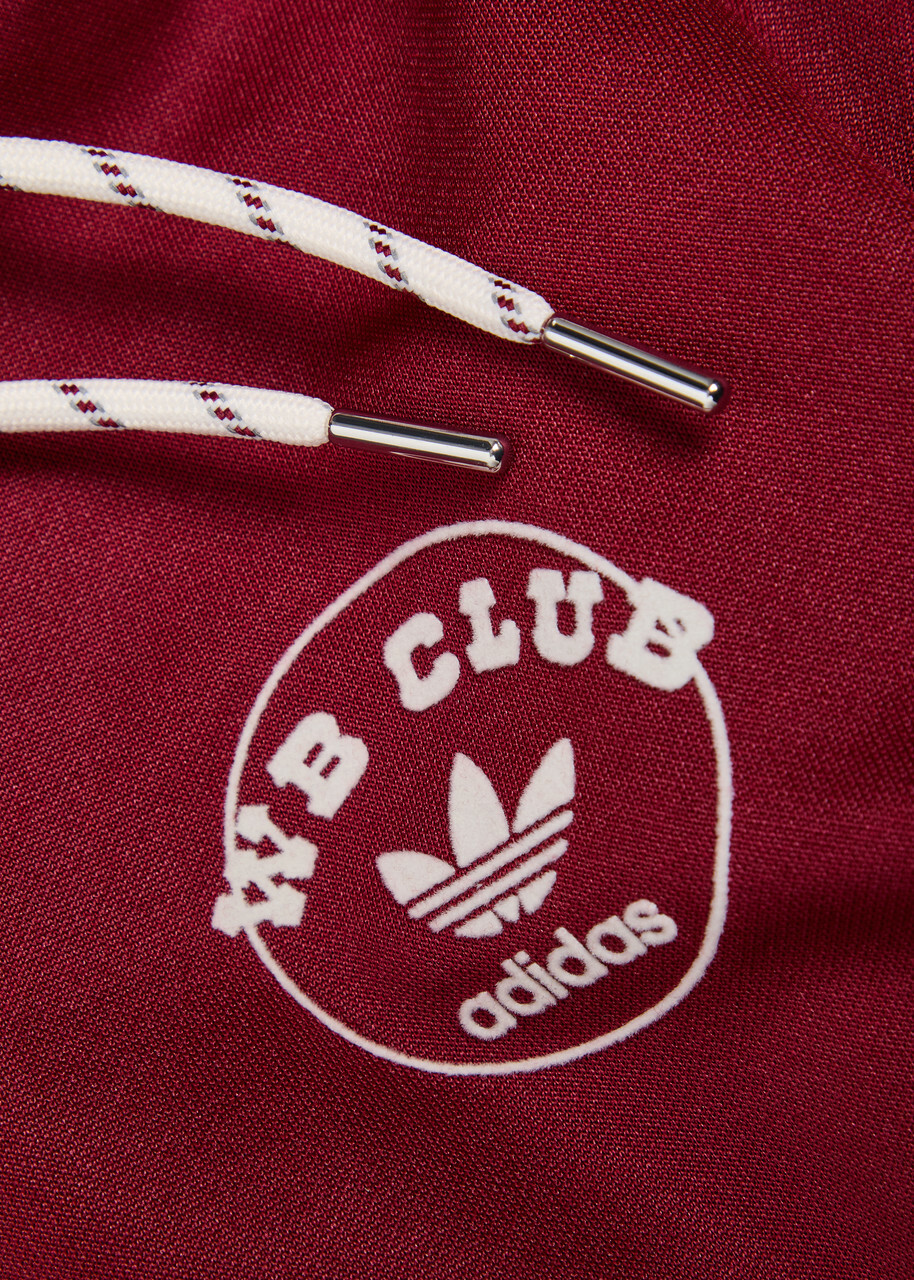 Adidas X Wales Bonner X Wales Bonner Hooded Jersey Sweatshirt Burgundy