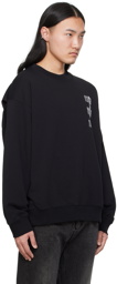 MM6 Maison Margiela Black Unbrushed Sweater