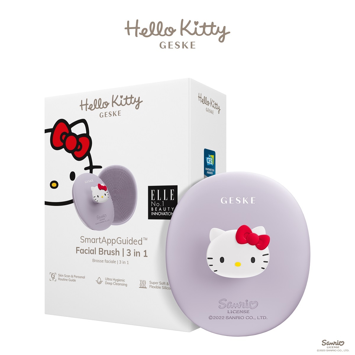 GESKE x Hello Kitty SmartAppGuided Facial Brush 3-in-1