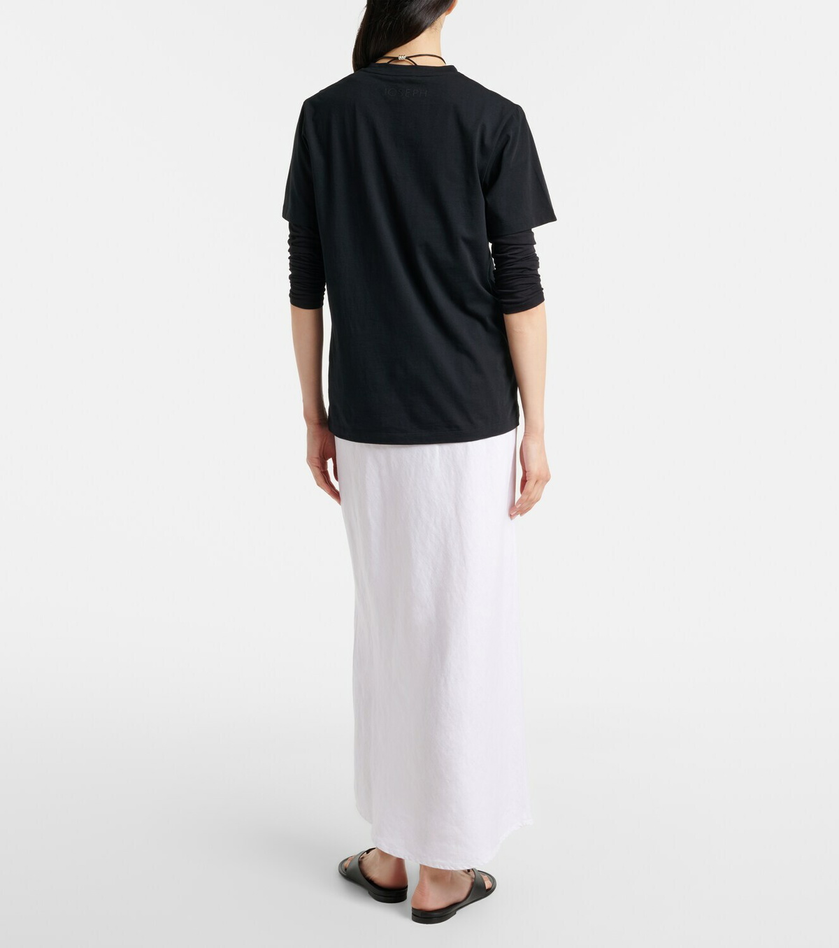 Velvet Beka linen maxi skirt