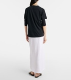 Velvet Beka linen maxi skirt
