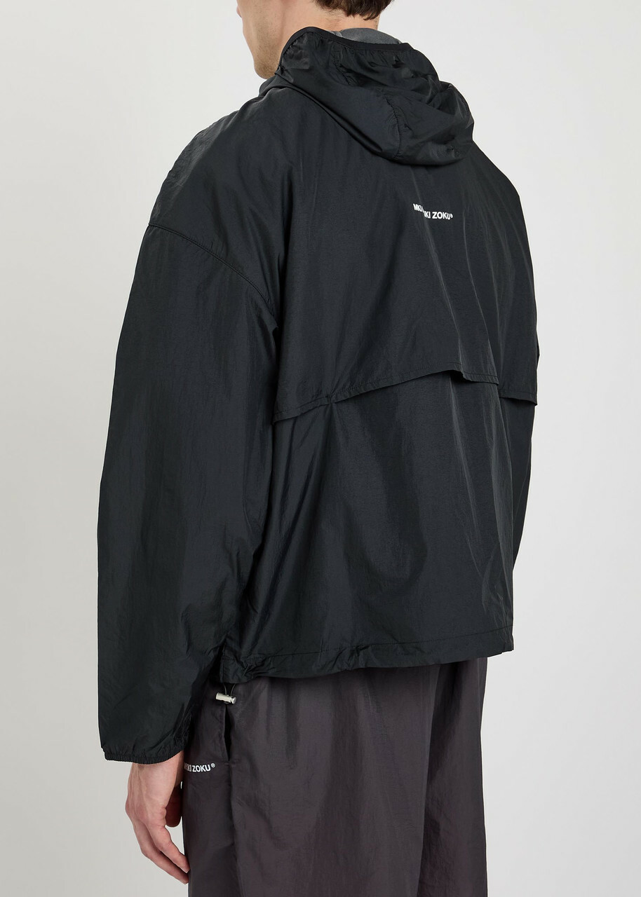 Mki Miyuki Zoku Hyperlight Wind Logo Nylon-blend Jacket Black