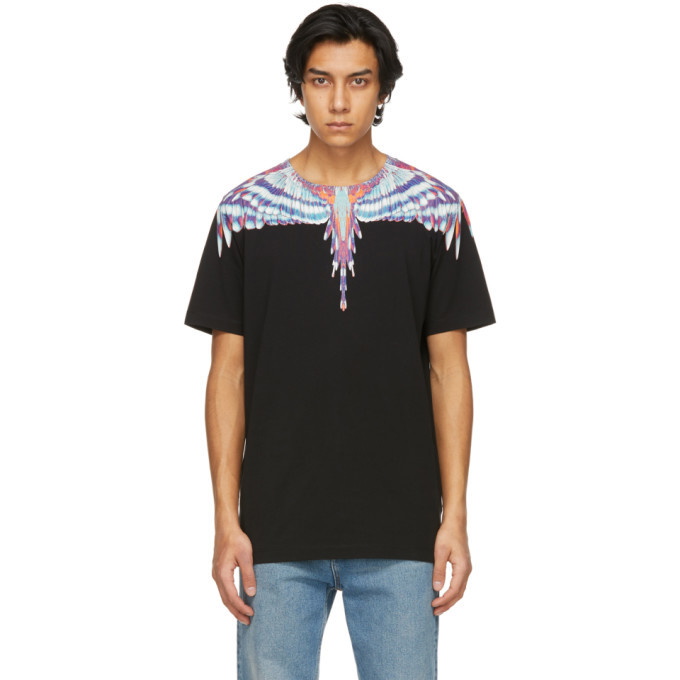 Photo: Marcelo Burlon County of Milan Black and Blue Wings T-Shirt