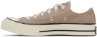 Converse Taupe Chuck 70 Vintage Canvas Sneakers