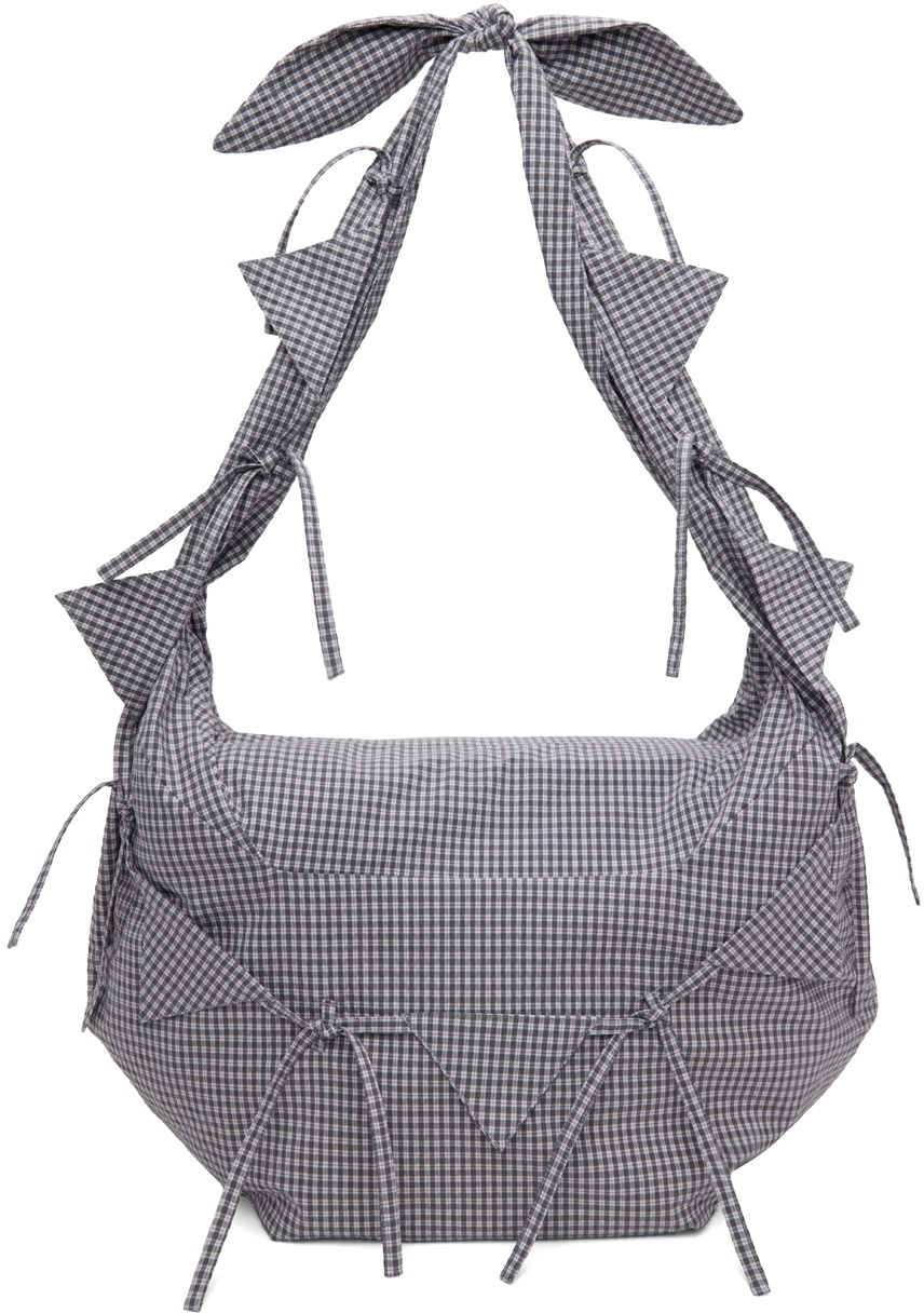 STRONGTHE: Gray & White Talisman Bag | SSENSE