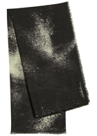 High Chirp Printed Wool Scarf - Black - One Size