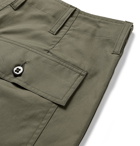 Monitaly - Cotton-Canvas Shorts - Men - Army green