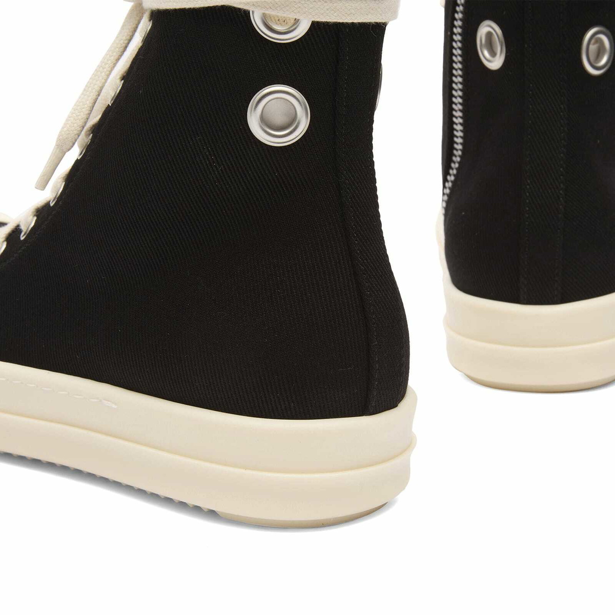 Rick Owens DRKSHDW Women's High Top Sneakers in Black/Milk