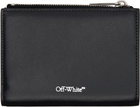 Off-White Black Jitney Bifold Quote Wallet