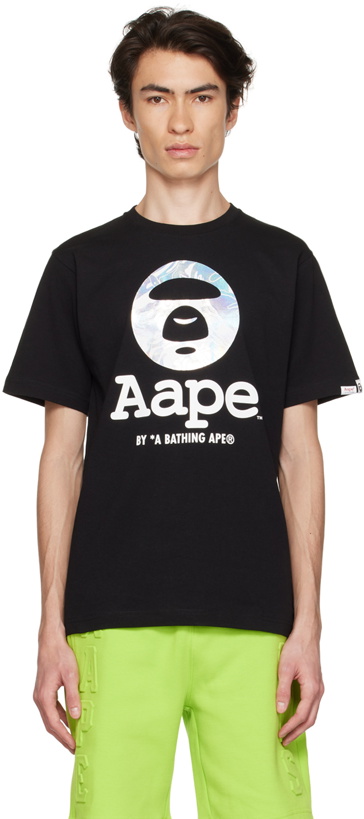 Photo: AAPE by A Bathing Ape Black Basic T-Shirt