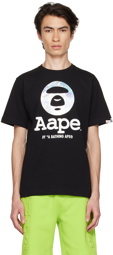 AAPE by A Bathing Ape Black Basic T-Shirt