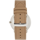 Junghans White and Tan Max Bill Quarz Watch