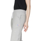 Maison Kitsune Grey Classic Tricolor Fox Lounge Pants