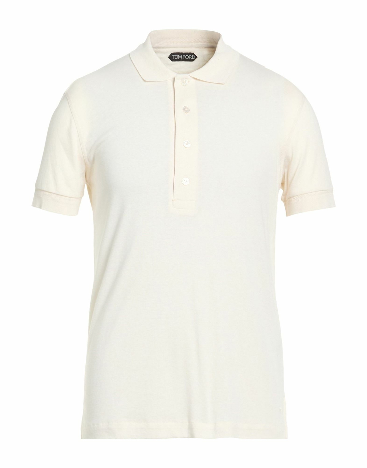 Tom Ford Mens Polo shirt Cream