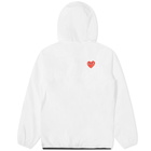 Comme des Garçons Play x K-Way Full Zip Packable Jacket in White