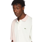 Lacoste Pink and White Golf le Fleur* Edition Colorblocked Polo