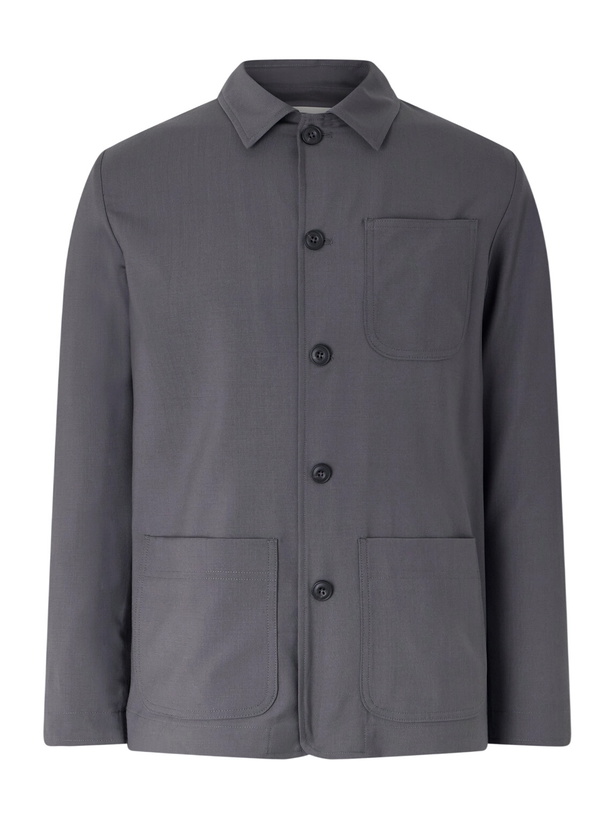Photo: Altea - Constantin Virgin Wool Overshirt - Gray