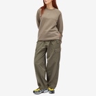 Nike Nocta Cardinal Stock Fleece Crew Sweat in Olive Grey/Moon Fossil