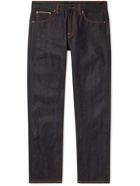 Nudie Jeans - Gritty Jackson Straight-Leg Organic Selvage Jeans - Blue