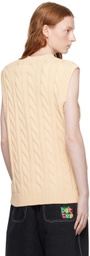 Butter Goods Off-White Cable Knit Vest