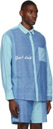 Mr. Saturday Blue 'Good Luck' Shirt