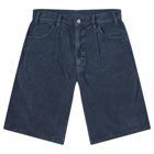 thisisneverthat Men's Overdyed Corduroy Short in Navy