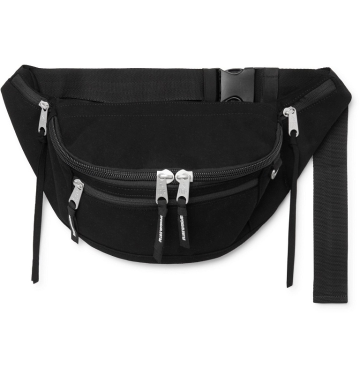 Photo: Indispensable - Attache Faux Suede Belt Bag - Black