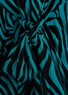 Diane Von Furstenberg Geri Zebra-print Jersey Maxi Dress Blue