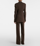 Sportmax Belted crêpe straight pants