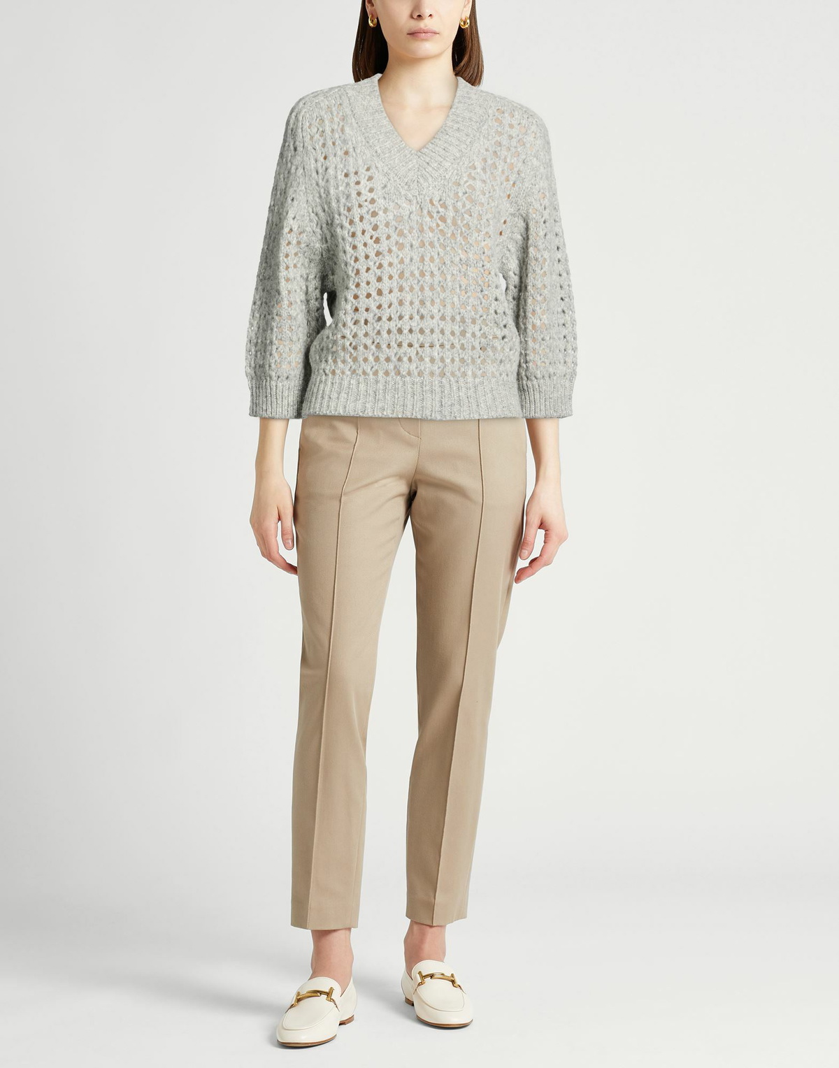 Peserico Womens Sweater in Grey