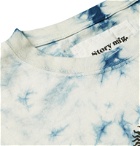 Story Mfg. - Grateful Printed Tie-Dyed Organic Cotton-Jersey T-Shirt - Blue
