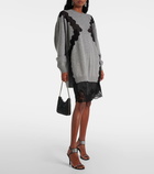 Stella McCartney Lace-trimmed virgin wool sweater