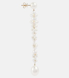 Sophie Bille Brahe - Grand Bellis 14kt gold earrings with freshwater pearls