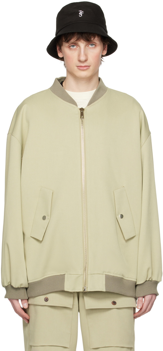 The Frankie Shop Green Evans Bomber