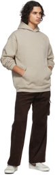 Dime Taupe Classic Small Logo Hoodie